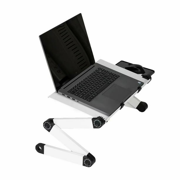 Aluminum 360°öoldable Laptop Notebook Desk Table Stand Tray W/cooling Fan mouse